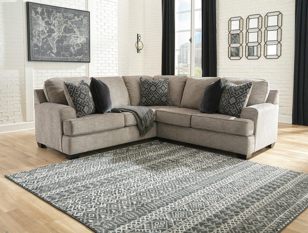 Bovarian Stone 2-Piece Left Arm Facing (LAF) Sectional by Ashley at Eve Furniture