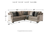 Bovarian Stone 2-Piece Sectional by Ashley at Eve Furniture
