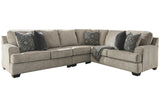 Bovarian Stone 3-Piece Right Arm Facing (RAF) Sectional by Ashley at Eve Furniture