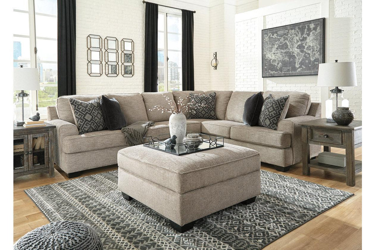 Bovarian Stone 3-Piece Right Arm Facing (RAF) Sectional by Ashley at Eve Furniture