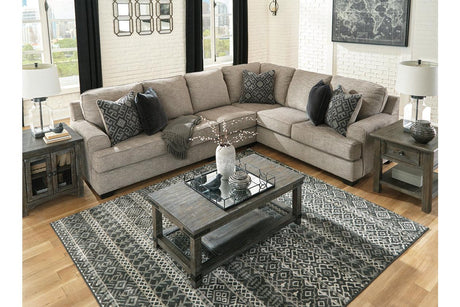 Bovarian Stone 3-Piece Right Arm Facing (RAF) Sectional by Ashley at Eve Furniture