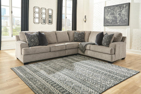 Bovarian Stone 3-Piece Right Arm Facing (RAF) Sectional by Ashley at Eve Furniture