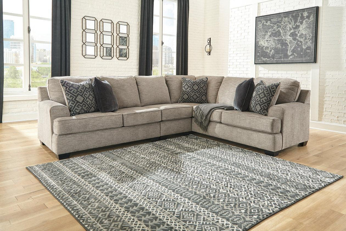Bovarian Stone 3-Piece Sectional by Ashley at Eve Furniture