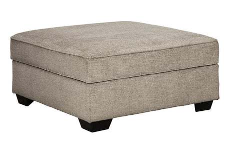 Bovarian Stone Ottoman by Ashley at Eve Furniture
