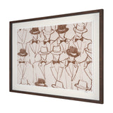 Bow Ties by Mercana Studio Hand-Embellished Framed Artwork Matted under Glass by Mercana at Eve Furniture