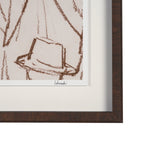 Bow Ties by Mercana Studio Hand-Embellished Framed Artwork Matted under Glass by Mercana at Eve Furniture