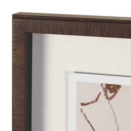 Bow Ties by Mercana Studio Hand-Embellished Framed Artwork Matted under Glass by Mercana at Eve Furniture