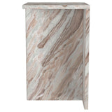 Bowdoin Gray Genuine Marble Accent Side Table by Coaster at Eve Furniture