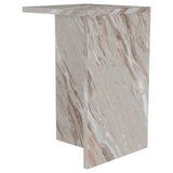 Bowdoin Gray Genuine Marble Accent Side Table by Coaster at Eve Furniture