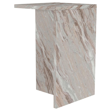 Bowdoin Gray Genuine Marble Accent Side Table by Coaster at Eve Furniture