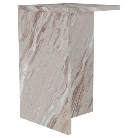 Bowdoin Gray Genuine Marble Accent Side Table by Coaster at Eve Furniture