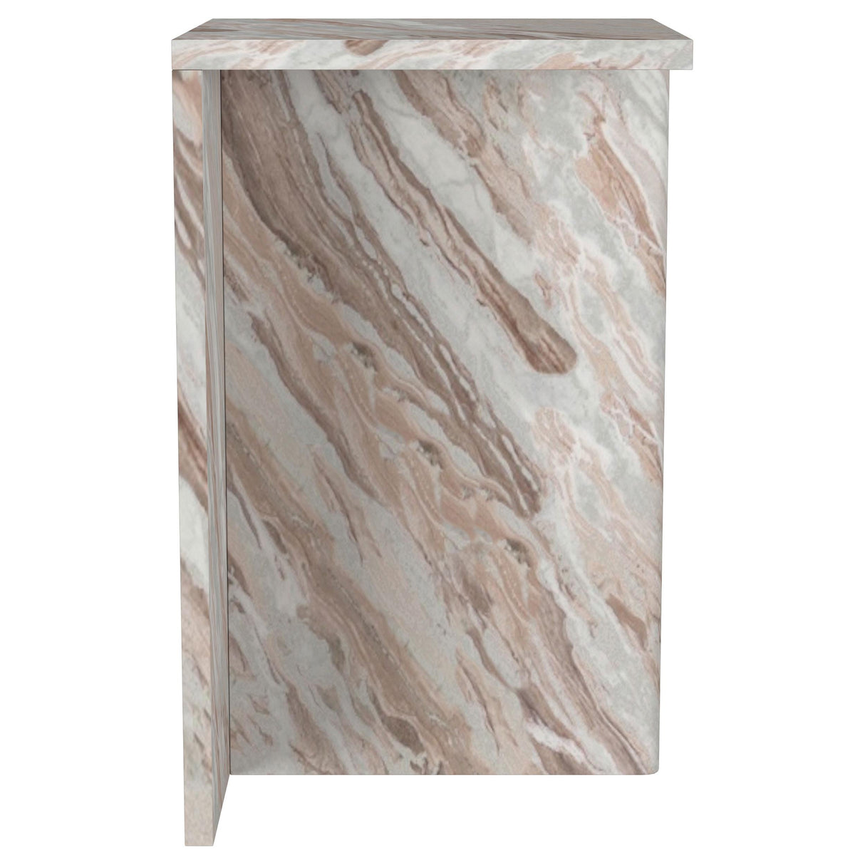 Bowdoin Gray Genuine Marble Accent Side Table by Coaster at Eve Furniture