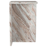 Bowdoin Gray Genuine Marble Accent Side Table by Coaster at Eve Furniture