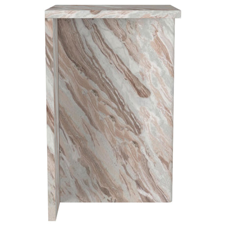 Bowdoin Gray Genuine Marble Accent Side Table by Coaster at Eve Furniture