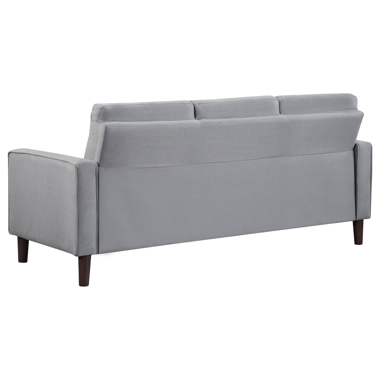 Bowen 2-piece Upholstered Track Arms Tufted Sofa Set Grey