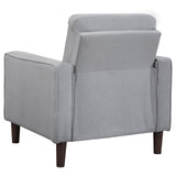 Bowen 3-piece Upholstered Track Arms Tufted Sofa Set Grey