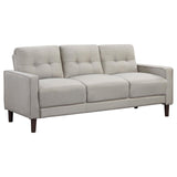 Bowen Beige 3-piece Upholstered Track Arms Tufted Sofa Set by Coaster at Eve Furniture