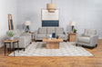 Bowen Beige 3-piece Upholstered Track Arms Tufted Sofa Set by Coaster at Eve Furniture