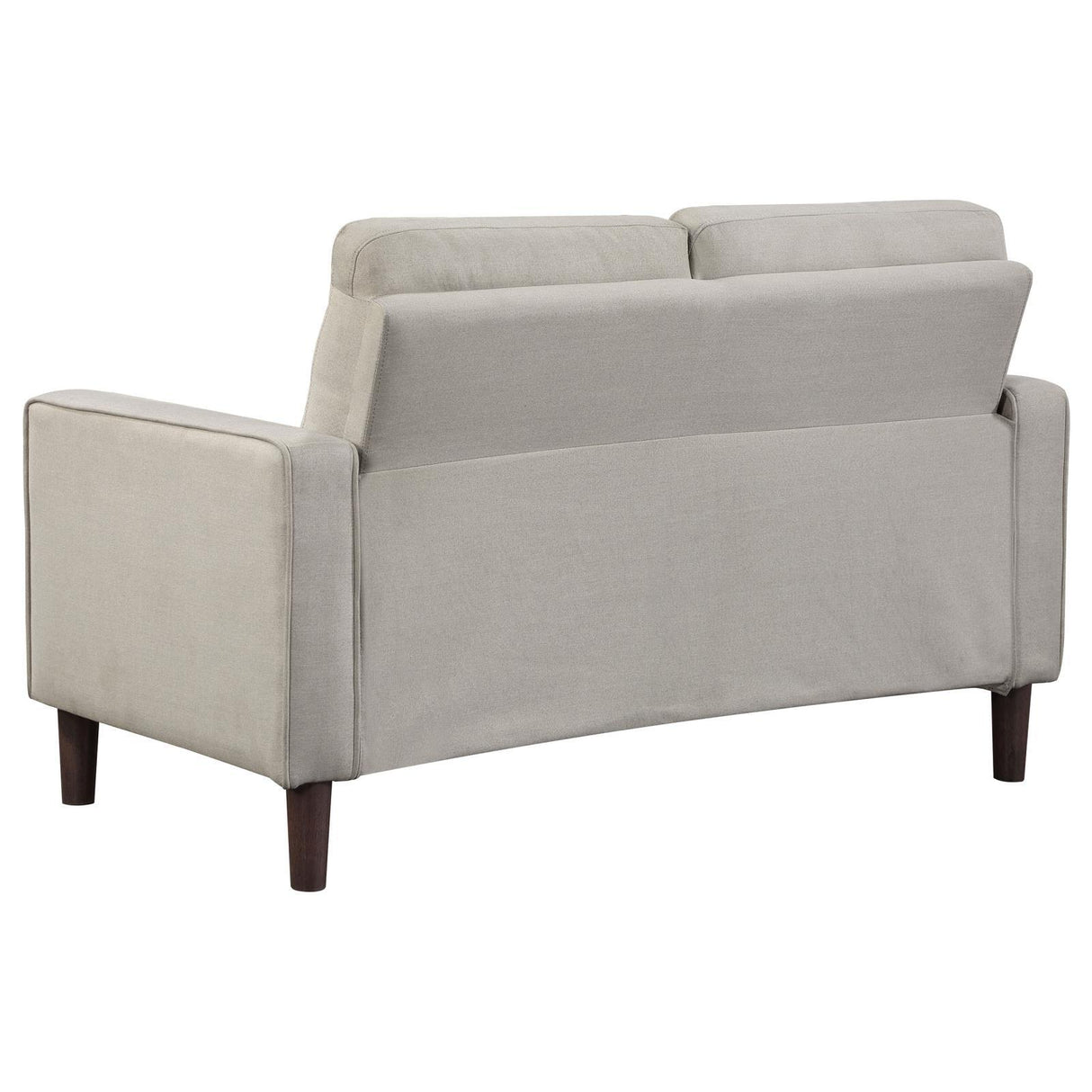 Bowen Beige Upholstered Track Arms Tufted Loveseat by Coaster at Eve Furniture
