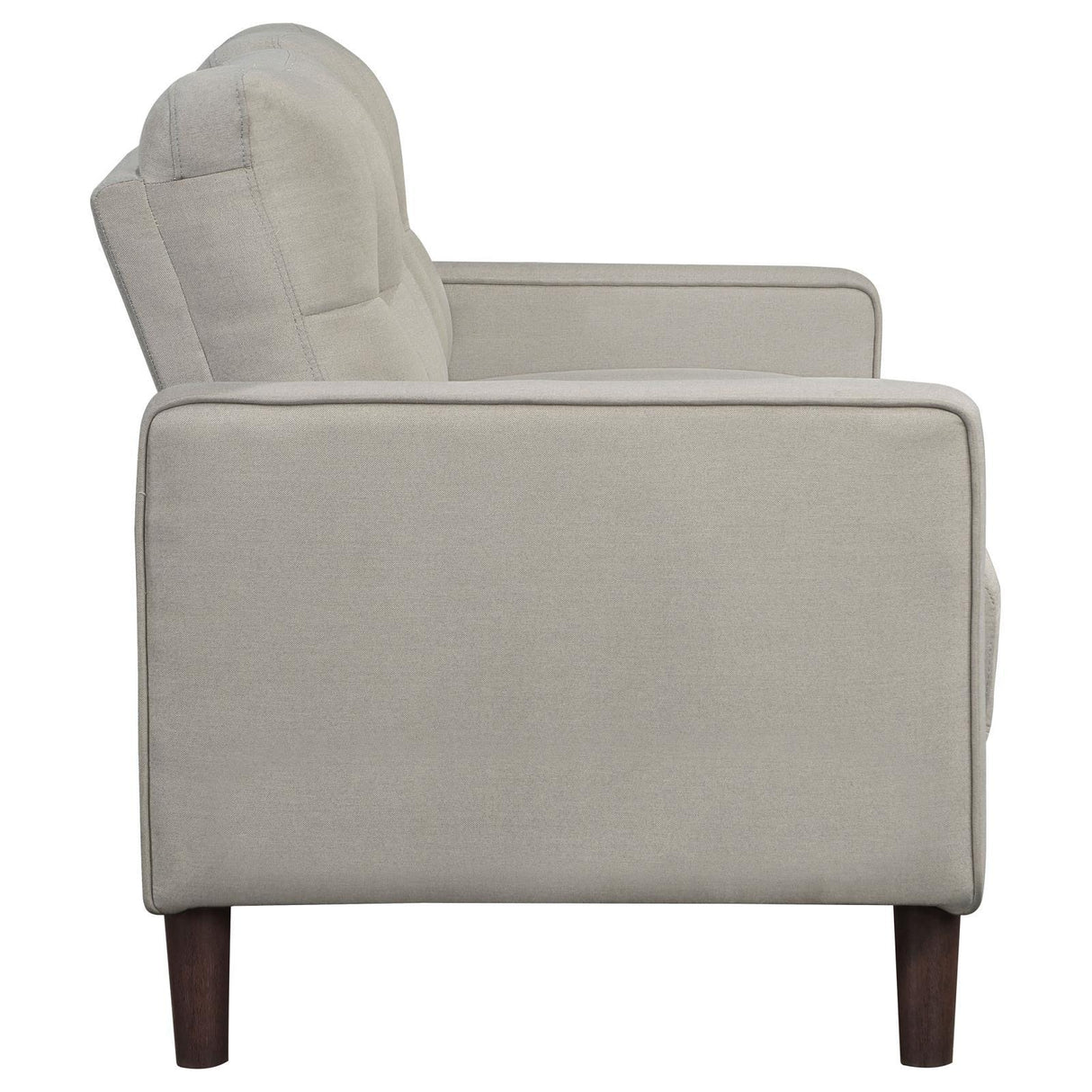 Bowen Beige Upholstered Track Arms Tufted Loveseat by Coaster at Eve Furniture