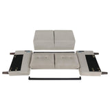 Bowen Beige Upholstered Track Arms Tufted Loveseat by Coaster at Eve Furniture