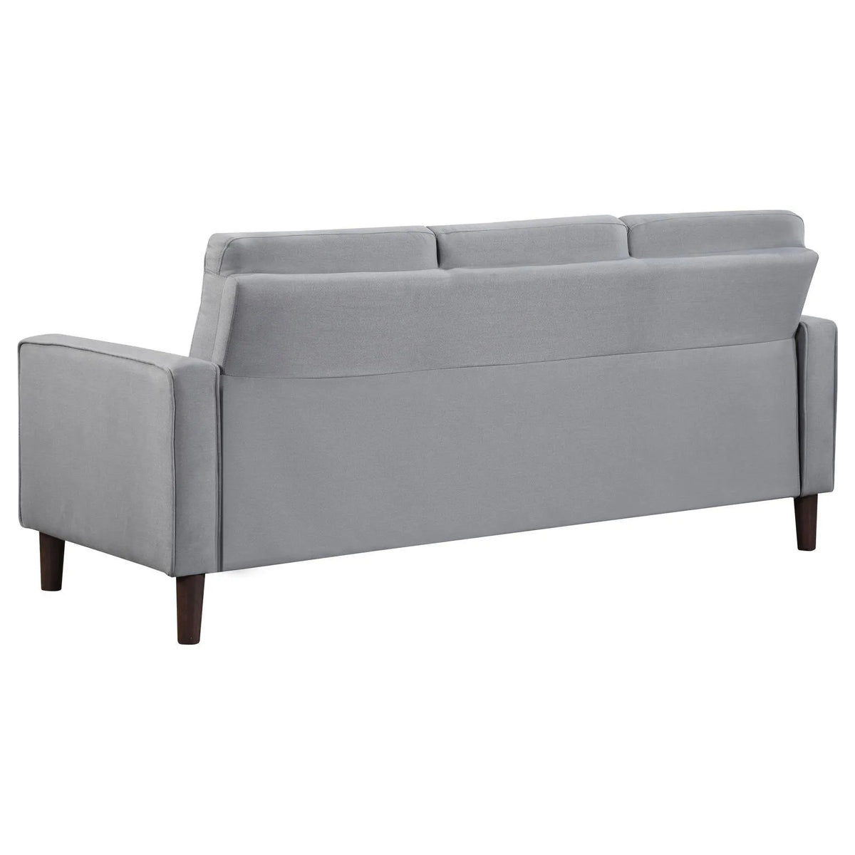 Bowen Gray 2-piece Upholstered Track Arms Tufted Sofa Set by Coaster at Eve Furniture