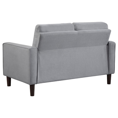 Bowen Gray 2-piece Upholstered Track Arms Tufted Sofa Set by Coaster at Eve Furniture