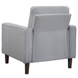 Bowen Gray 3-piece Upholstered Track Arms Tufted Sofa Set by Coaster at Eve Furniture