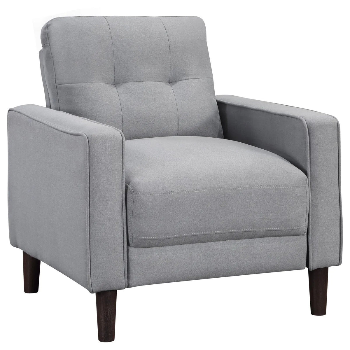 Bowen Gray 3-piece Upholstered Track Arms Tufted Sofa Set by Coaster at Eve Furniture