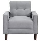 Bowen Gray 3-piece Upholstered Track Arms Tufted Sofa Set by Coaster at Eve Furniture