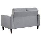 Bowen Gray Upholstered Track Arms Tufted Living Room Set by Coaster at Eve Furniture