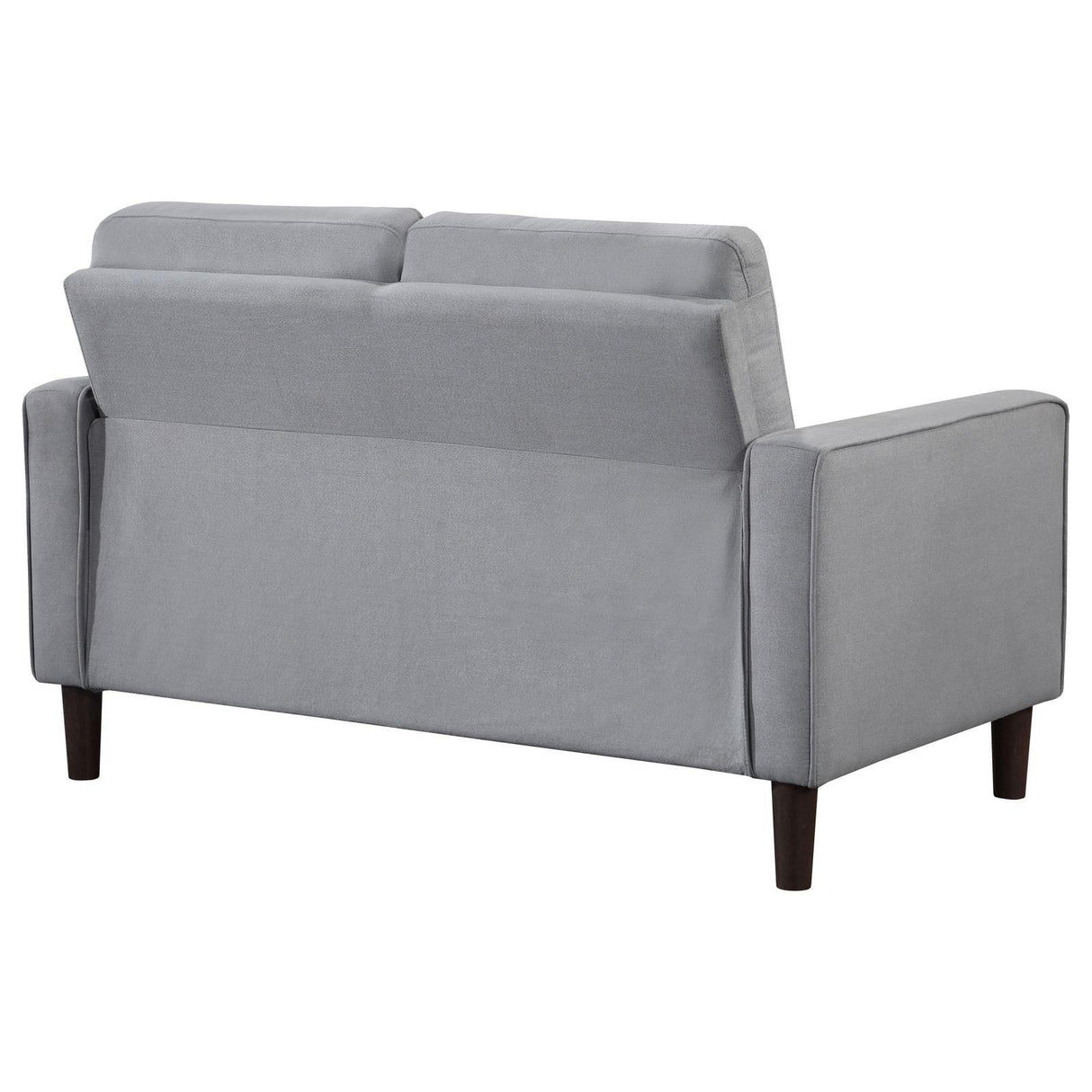 Bowen Gray Upholstered Track Arms Tufted Loveseat by Coaster at Eve Furniture