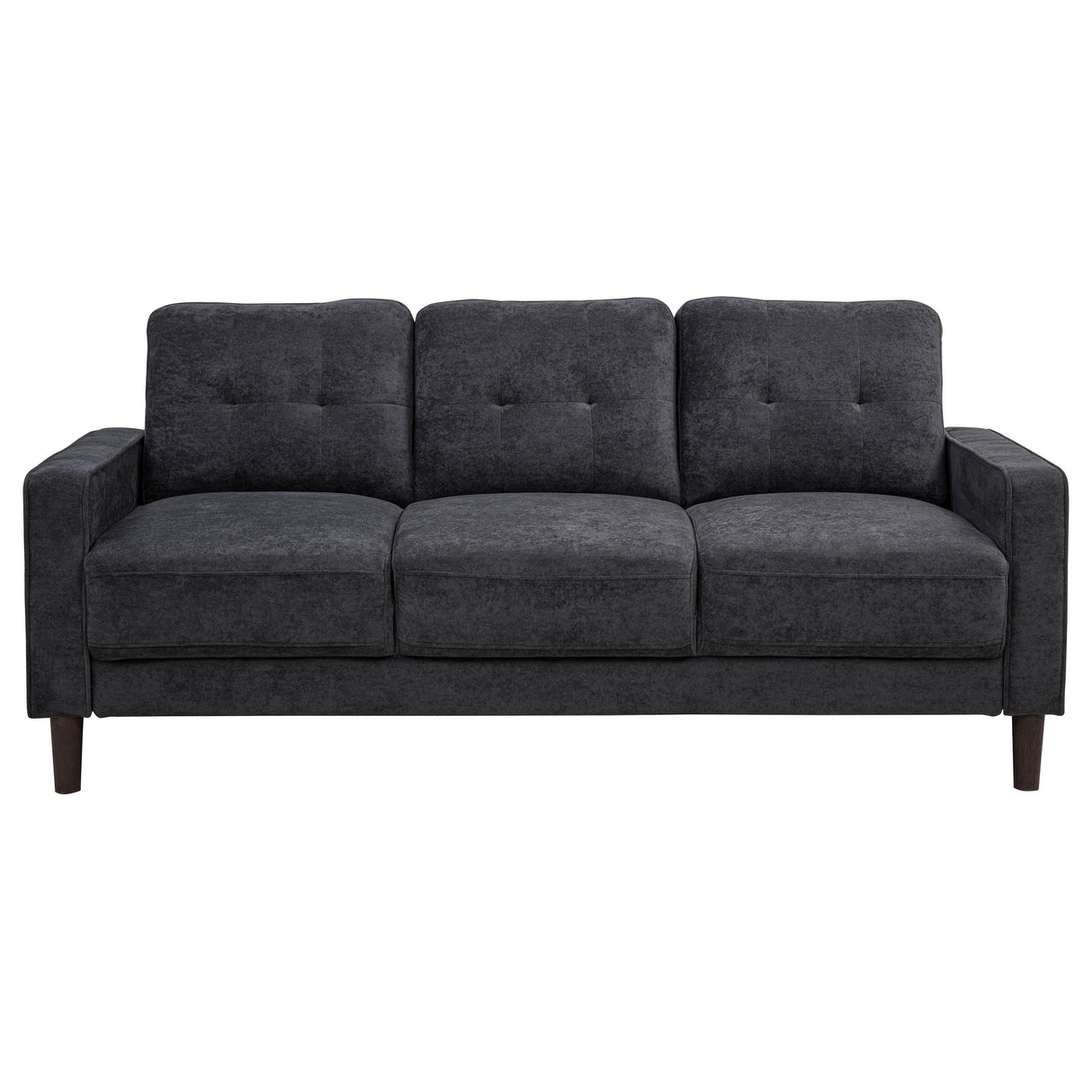 Bowen II 2-piece Steel Grey Fabric Upholstered Track Arm Sofa Set by Coaster at Eve Furniture