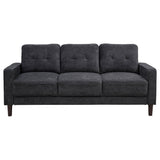 Bowen II 2-piece Steel Grey Fabric Upholstered Track Arm Sofa Set by Coaster at Eve Furniture