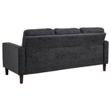 Bowen II 2-piece Steel Grey Fabric Upholstered Track Arm Sofa Set by Coaster at Eve Furniture
