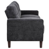 Bowen II 2-piece Steel Grey Fabric Upholstered Track Arm Sofa Set by Coaster at Eve Furniture