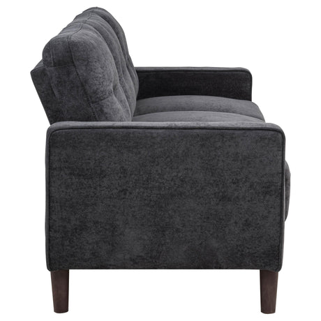 Bowen II 2-piece Steel Grey Fabric Upholstered Track Arm Sofa Set by Coaster at Eve Furniture