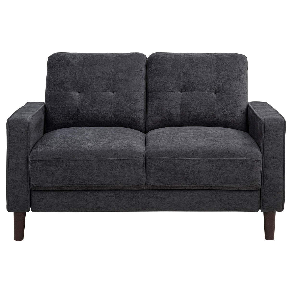 Bowen II 2-piece Steel Grey Fabric Upholstered Track Arm Sofa Set by Coaster at Eve Furniture