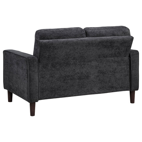 Bowen II 2-piece Steel Grey Fabric Upholstered Track Arm Sofa Set by Coaster at Eve Furniture