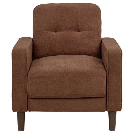 Bowen II 3-piece Rust Fabric Upholstered Track Arm Sofa Set by Coaster at Eve Furniture