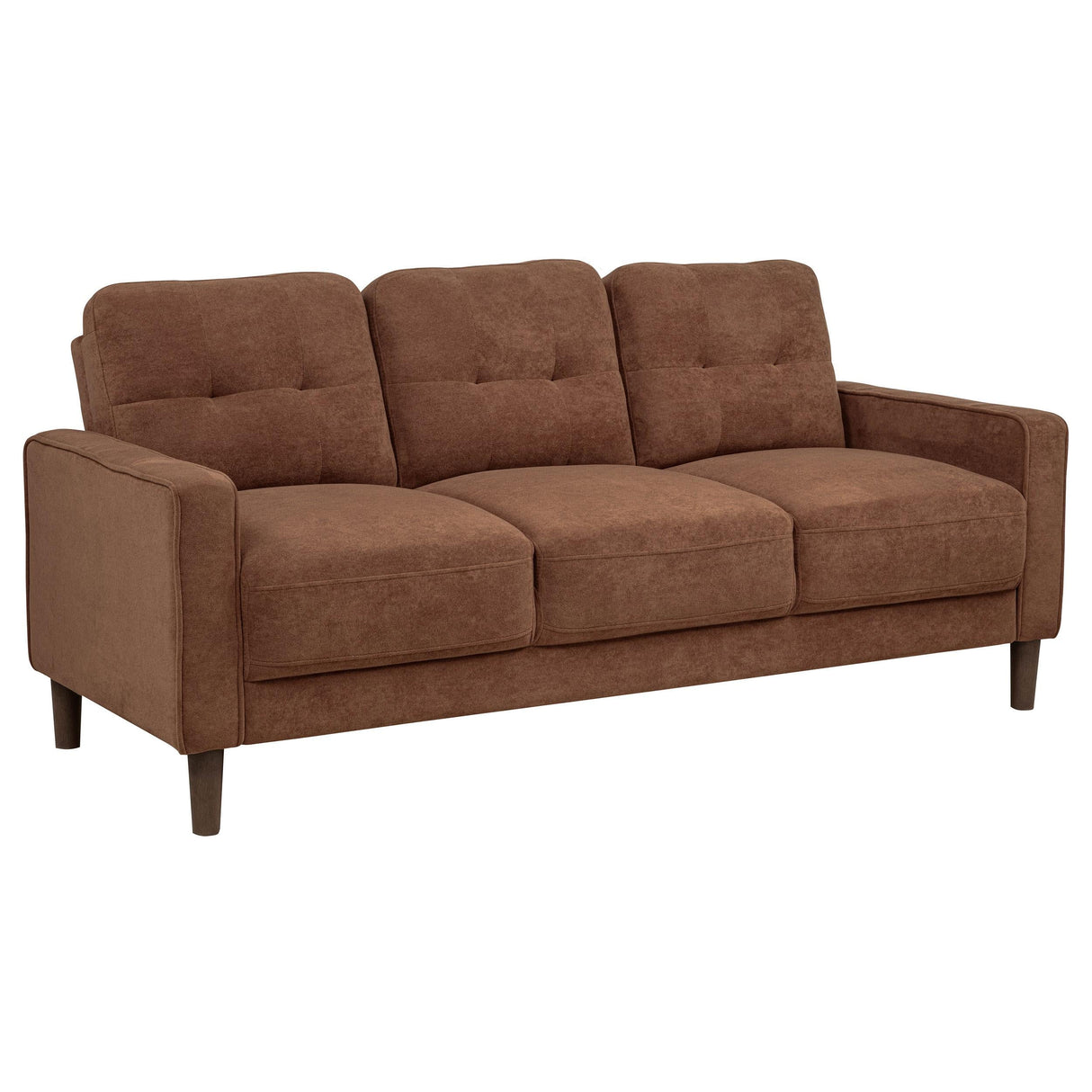 Bowen II 3-piece Rust Fabric Upholstered Track Arm Sofa Set by Coaster at Eve Furniture