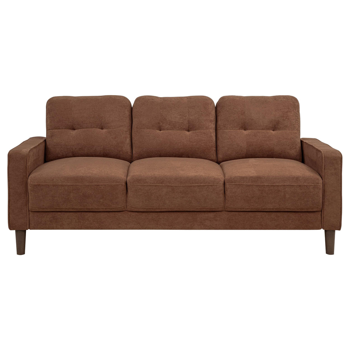 Bowen II 3-piece Rust Fabric Upholstered Track Arm Sofa Set by Coaster at Eve Furniture