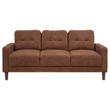 Bowen II 3-piece Rust Fabric Upholstered Track Arm Sofa Set by Coaster at Eve Furniture