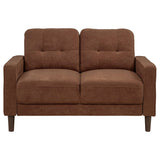 Bowen II 3-piece Rust Fabric Upholstered Track Arm Sofa Set by Coaster at Eve Furniture