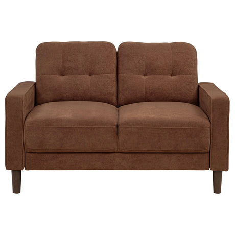 Bowen II 3-piece Rust Fabric Upholstered Track Arm Sofa Set by Coaster at Eve Furniture