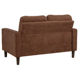Bowen II 3-piece Rust Fabric Upholstered Track Arm Sofa Set by Coaster at Eve Furniture