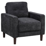 Bowen II 3-piece Steel Grey Fabric Upholstered Track Arm Sofa Set by Coaster at Eve Furniture