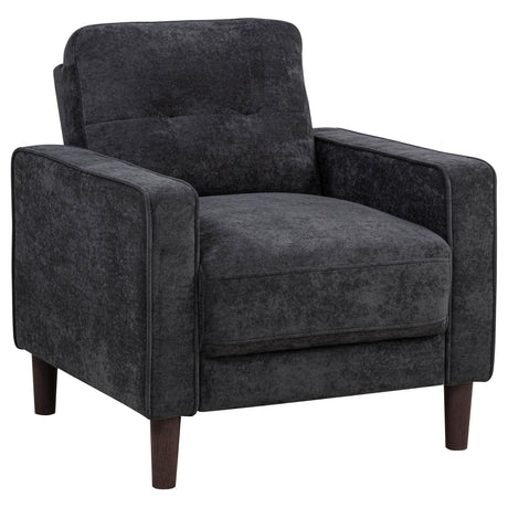 Bowen II 3-piece Steel Grey Fabric Upholstered Track Arm Sofa Set by Coaster at Eve Furniture