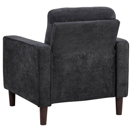 Bowen II 3-piece Steel Grey Fabric Upholstered Track Arm Sofa Set by Coaster at Eve Furniture