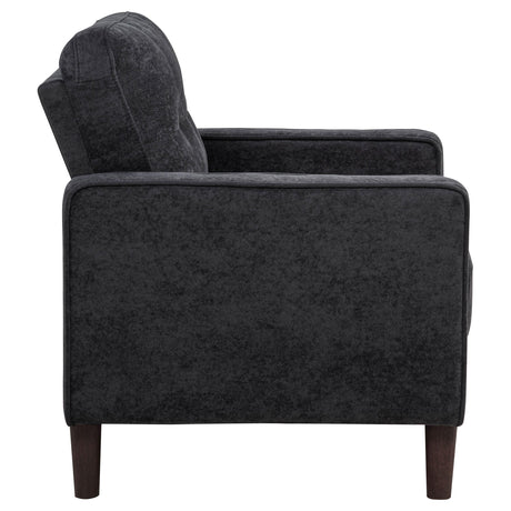 Bowen II 3-piece Steel Grey Fabric Upholstered Track Arm Sofa Set by Coaster at Eve Furniture